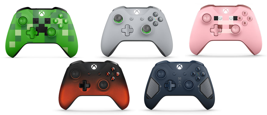 Xbox Oneコントローラに新色 ダイヤモンドグリップ採用のパトロールテック マインクラフトデザイン等 Wpteq