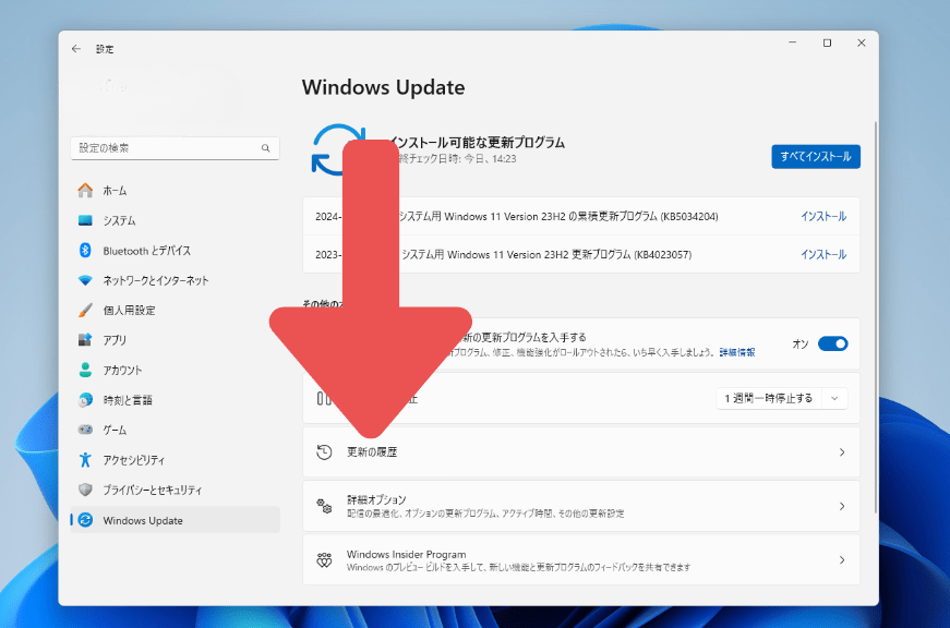 Windows Update History