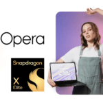 Opera Browser With Qualcomm Snapdragon X Elite Logo
