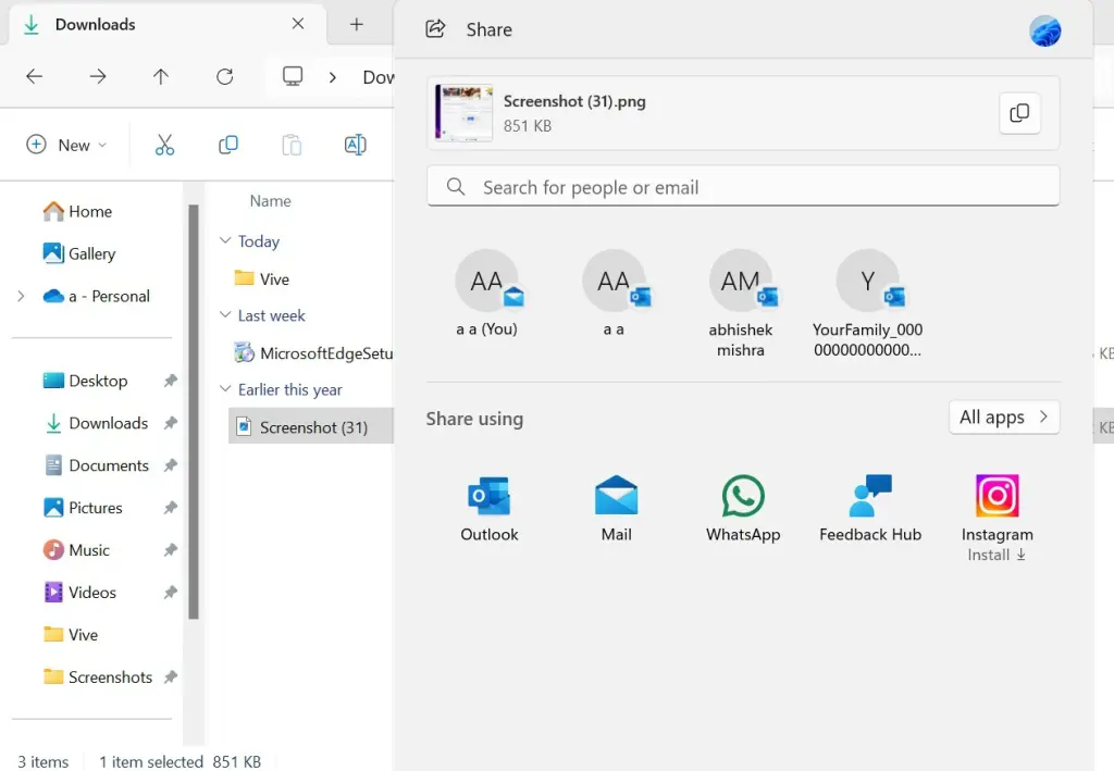 Copy Option In Windows Share File Explorer Kb5037862