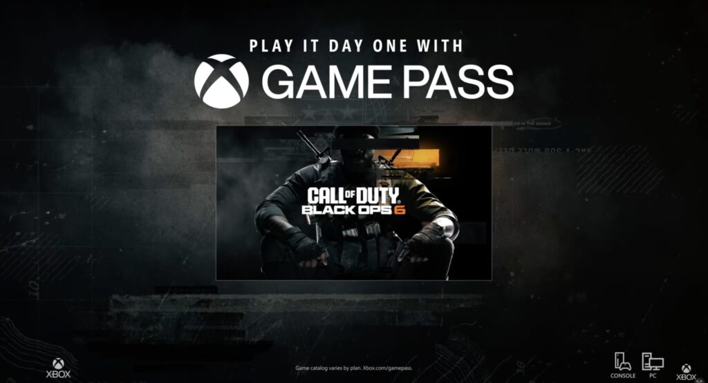 Call Of Duty Game Pass Day One