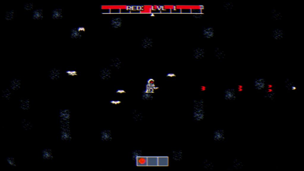Robotic Hero Character Using His Red Overdrive Mode Blaster On Multiple Enemies As A Wide Spread Shot