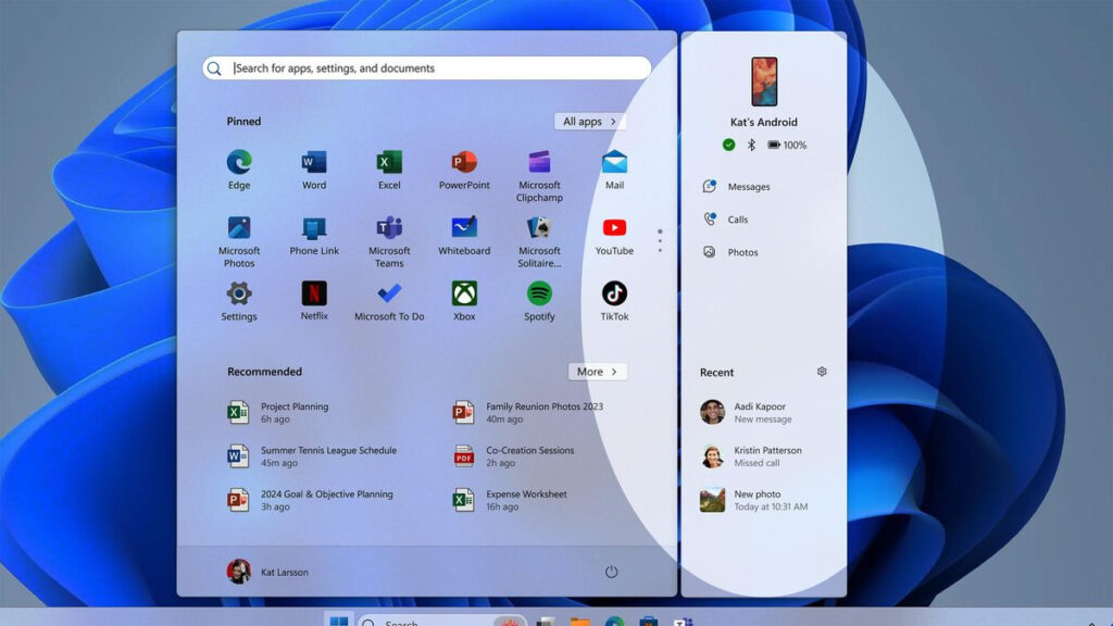 Imagenew Phone Link In Windows 11 Start Menu