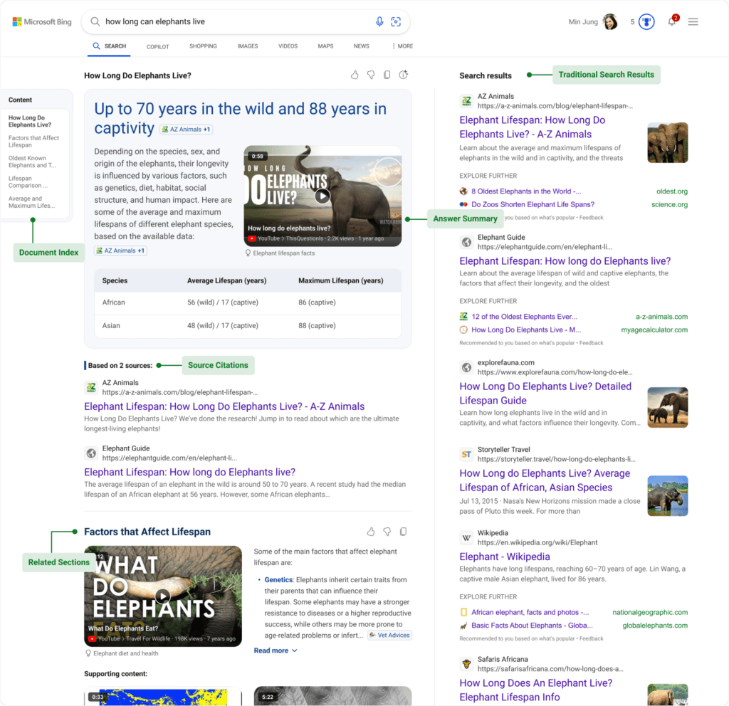 Bing Generative Search